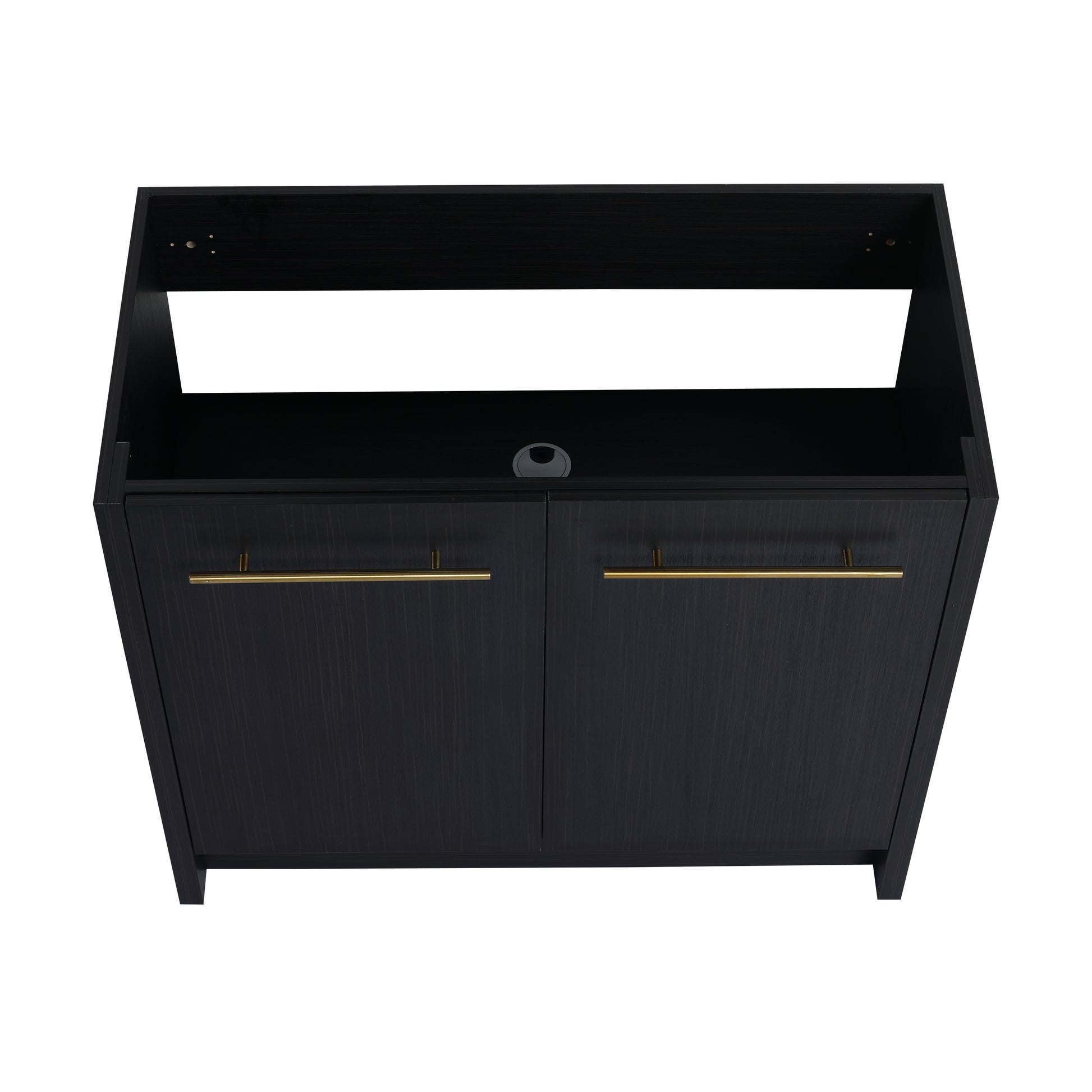 36 Inch Freestanding Bathroom Vanity Without Top Sink Bvb09236Bct Black Chestnut 2 Bathroom Freestanding Modern Plywood