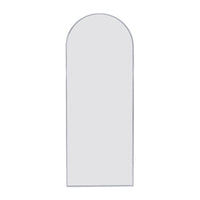 Silver 71X27.5 Inch Metal Arch Stand Full Length Mirror Silver Classic Mdf Glass Aluminium Alloy