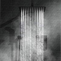 10 Inch Shower Head Bathroom Luxury Rain Mixer Shower Complete Combo Set Wall Mounted Matte Black Wall Mounted Bathroom Brass