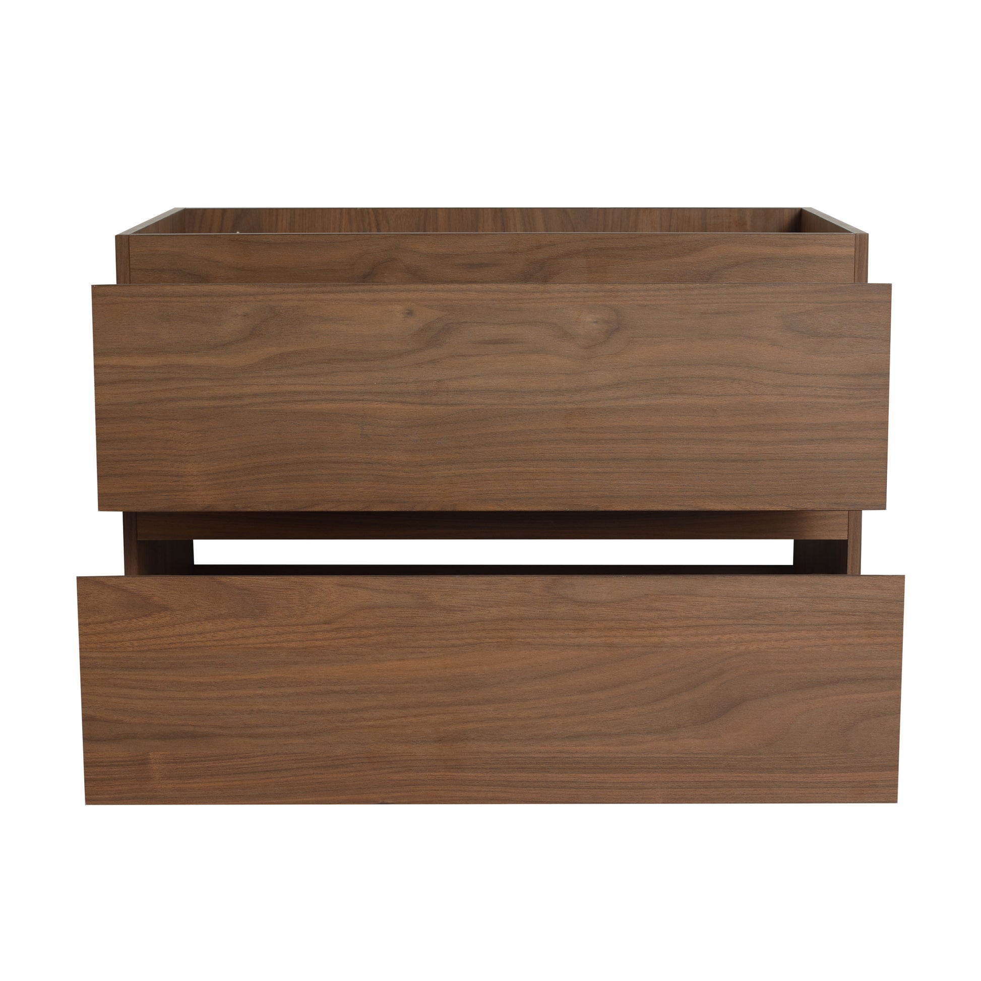 30" Wall Mounted Bathroom Vanity Only The Cabinet Body Bvb01930Bno 2 2 Brown Oak Bathroom Wall Mounted Modern Plywood