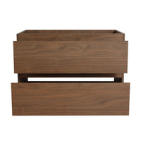 30" Wall Mounted Bathroom Vanity Only The Cabinet Body Bvb01930Bno 2 2 Brown Oak Bathroom Wall Mounted Modern Plywood