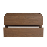 36" Wall Mounted Bathroom Vanity Only The Cabinet Body Bvb01936Bno 2 2 Brown Oak Bathroom Wall Mounted Modern Plywood