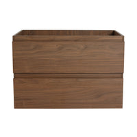 30" Wall Mounted Bathroom Vanity Only The Cabinet Body Bvb01930Bno 2 2 Brown Oak Bathroom Wall Mounted Modern Plywood