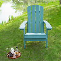 Adirondack Chairs Weather Resistant Plastic Fire Pit Chairs Adorondic Plastic Outdoor Chairs Suitable For All Outdoor Areas Seating Lifetime Blue Plastic