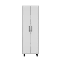 Napoles Multistorage Pantry Cabinet White Bathroom Modern Particle Board Particle Board