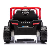 24V Kids Ride On Utv,Electric Toy For Kids W Parents Remote Control,Four Wheel Suspension,Low Start,Adjustable Speed,Multimedia Player,Early Education,Bluetooth,Rear Storage Space For Kids Aged 3 . Red 50 99 Lbs Polypropylene