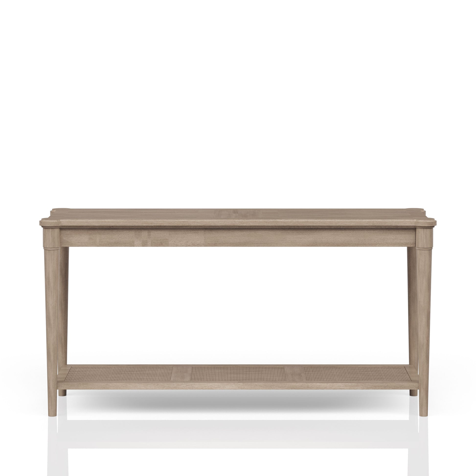 Sofa Table In Sand Finish Sand Solid Wood Mdf