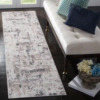 2X8 Cream Brown Abstract Non Shedding Living Room Bedroom Dining Home Office Stylish And Stain Resistant Area Rug Cream Brown Polyester