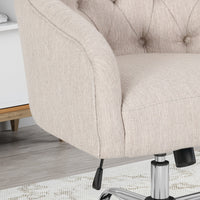 Office Chair Beige Fabric