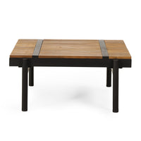 Theo Sofa Corner Coffee Table Cream Acacia Wood