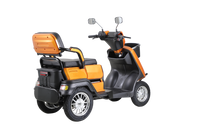 Heavy Duty 4 Wheel Mobility Scooters For Seniors & Adults 500Lbs Capacity Orange Abs Pc