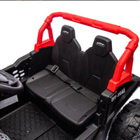 24V Kids Ride On Utv,Electric Toy For Kids W Parents Remote Control,Four Wheel Suspension,Low Start,Adjustable Speed,Multimedia Player,Early Education,Bluetooth,Rear Storage Space For Kids Aged 3 . Red 50 99 Lbs Polypropylene