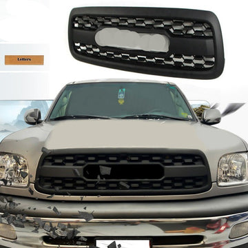 Front Gril For 1St Gen 2000 2001 2002 Toyota Tundra Trd Pro Grill With Letters Matte Black Matt Black Abs Abs