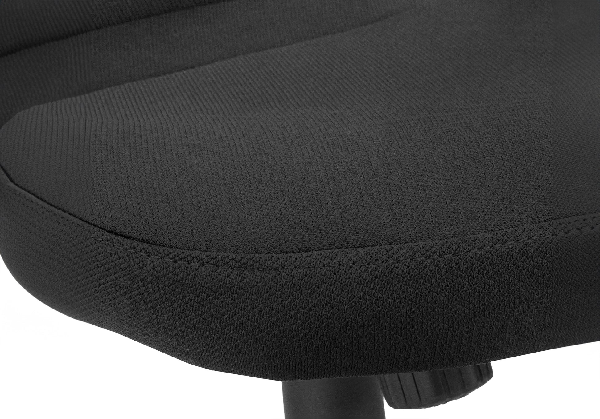 Office Chair, Adjustable Height, Swivel, Ergonomic, Armrests, Computer Desk, Work, Black Mesh, Black Metal, Contemporary, Modern Black Foam Polyester