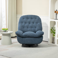 360 Swivel Recliner Adjustable Chair Chenille Glider Swivel Reclining Sofa Chair With Black Metal Round Base Teal Teal Foam Upholstered