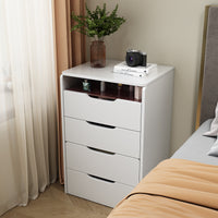 48Cm 3 In 1 Vanity Desk With Plip Top Mirror,Small Make Up Vanity Set With Visible Glass Desktop,Compact Makeup Vanity With 3 Drawers,Cushioned Tool,Dressing Table For Bedroom White Mdf Glass