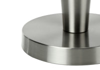 Lighting, Set Of 2, 24"H, Table Lamp, Usb Port Included, Nickel Metal, Grey Shade, Contemporary Silver Metal