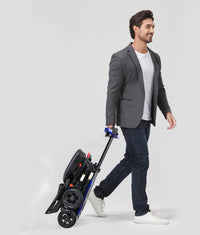 S3121 Electric Folding Mobility Scooter Blue Abs,Aluminium Alloy,Pvc,Rubber