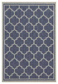 Sunshine Gc Har2004 Blue 7 Ft. 10 In. X 10 Ft. 3 In. Indoor Outdoor Area Rug Blue Polyester Polypropylene