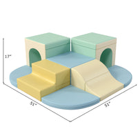9 Piece Soft Foam Climbing Blocks For Toddlers, Baby Foam Climber Toys, Crawl And Climb Foam Play Set For Kids Indoor Gym, Soft Foam Toys For Toddlers Crawling And Sliding Colorful Foam