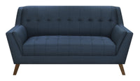 Browning Blue Loveseat Blue Foam Engineered Wood