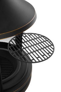 Xot035 Garden Metal Outdoor Heating Furnace For Backyard 2 In 1 Fire Pit For Outdoor Black Garden & Outdoor Metal
