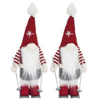 2Pcs Christmas Gnomes Decorations, Christmas Table Home Ornaments For Holiday Party Gifts Multicolor Polyester