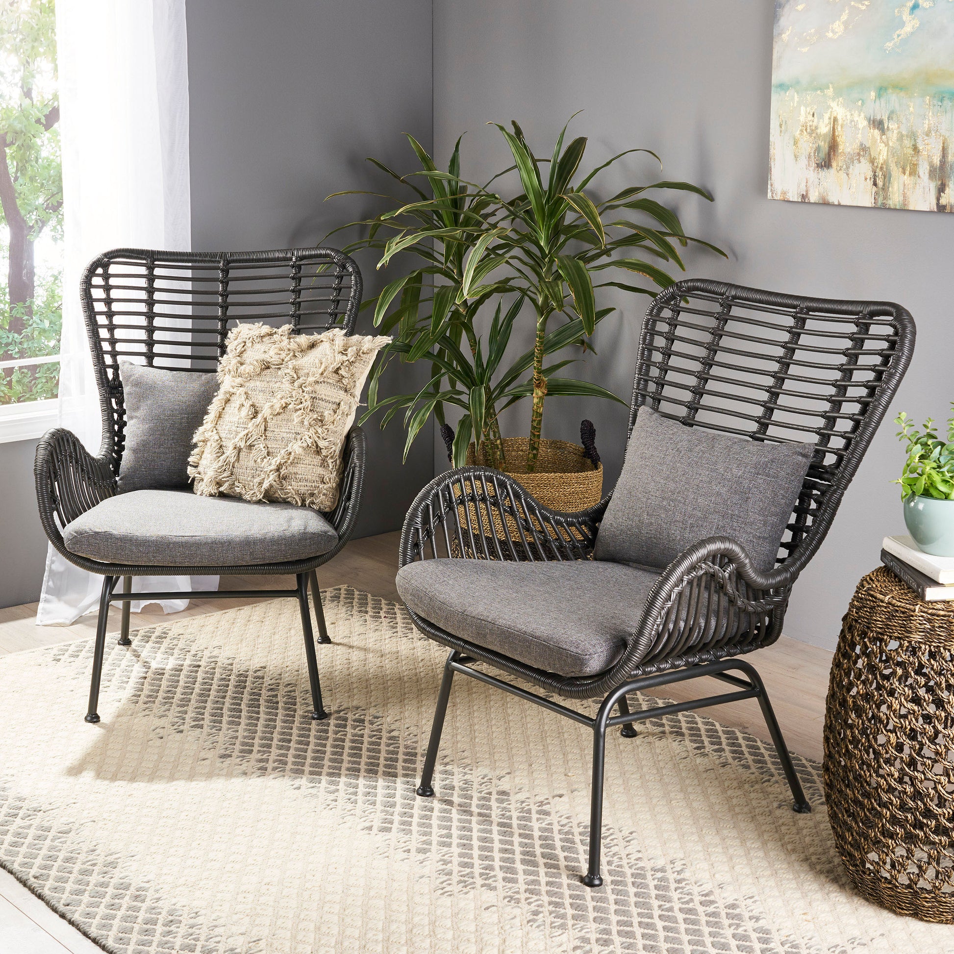 Montana Chair Grey Iron Plastic