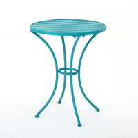 Colmar 3 Pc Kd Metal Set Teal Iron