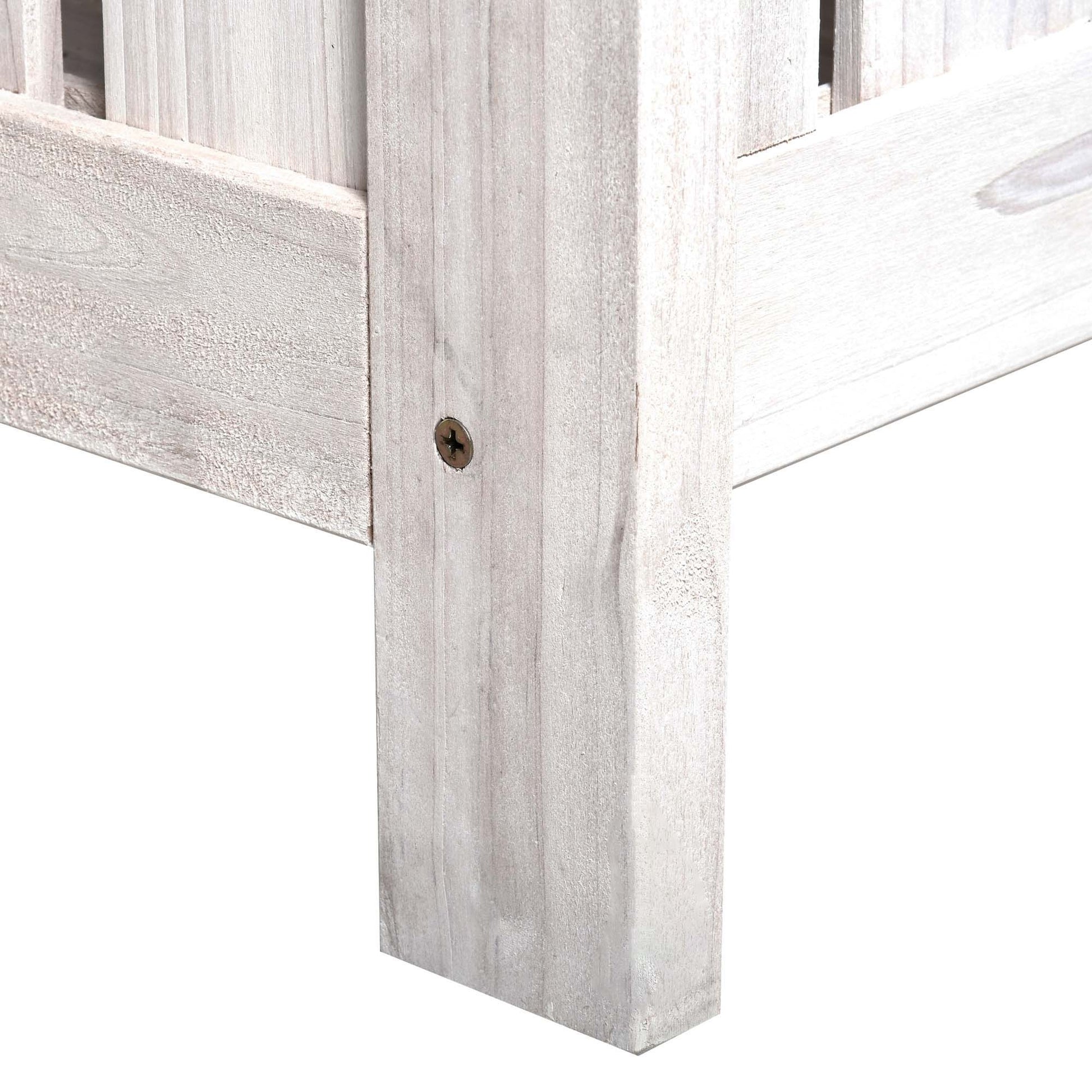 Outsunny Patio Wooden Bench With Storage Box, 29 Gallon Outdoor Storage Bench, Large Entryway Deck Box W Unique X Shape Back, For Deck, Porch & Balcony, White White Wood