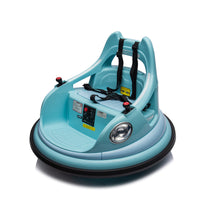 12V Ride On Bumper Car For Kids,Electric Car For Kids,1.5 5 Years Old,W Remote Control, Led Lights, Bluetooth & 360 Degree Spin, Vehicle Body With Anti Collision Paddingfive Point Safety Belt,2Wd Blue Polyethylene