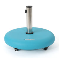 Wheelie Umbrella Base Round Teal Concrete