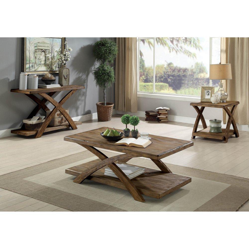 Transitional 1Pc Sofa Table Occasional Tables Plank Style Top Antique Light Oak Open Bottom Shelf Light Oak Primary Living Space Antique,Contemporary,Modern,Rustic,Transitional Rubberwood Open Storage Rectangular Console Tables Solid Wood