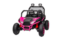 24 Volt Ride On Toys With Remote, Metal Frame Electric Powered Off Road Utv With 2 Xl Seater, 4X200W 5Mph Max, 4Wd 2Wd Switchable, 3 Speeds, Bluetooth, Storage, Pink Rose 150 199 Lbs Abs Pc Abs