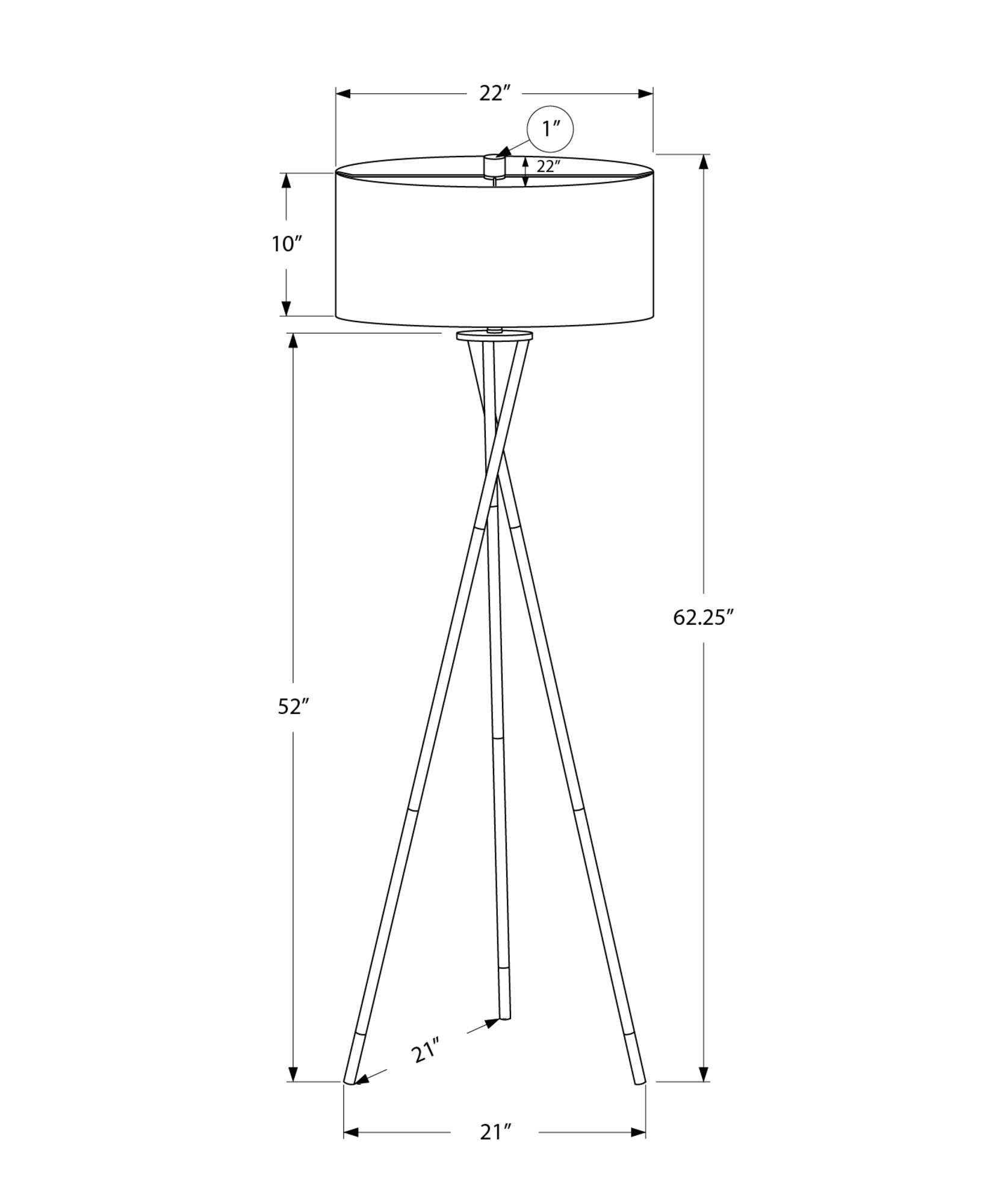 Lighting, 62"H, Floor Lamp, Nickel Metal, Grey Shade, Contemporary Silver Metal