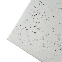 Speckle Symmetric Side Table White Concrete