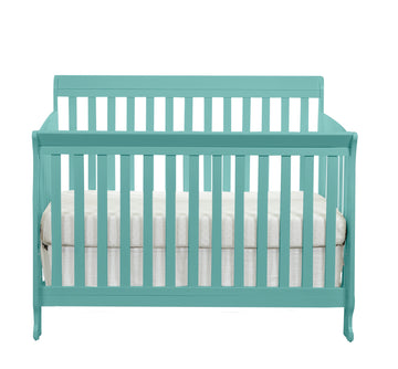 Riley 4 In 1 Convertible Crib Turquoise Turquoise Wood