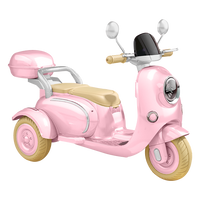 12V Kids Motorcycle, 3 Wheels 12V Kids Ride On Motorcycle With Mp3, Bluetooth, Headlight, Storage Box, Motorcycle For Kids Pink Pink Polypropylene