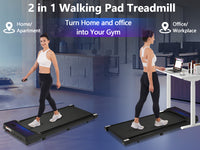 Release 8.10 Walking Pad Under Desk Treadmill For Home Office 2.5Hp Walking Treadmill 0.6 4Mph 300Lbs Capacity Treadmill For Walking Running Remote Control Batterys Black Metal