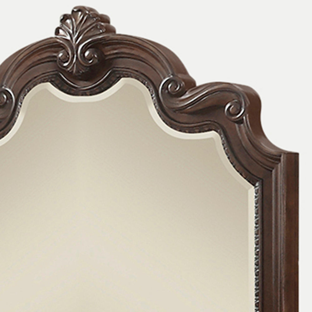 Mohogany Ornate Mirror Mahogany Solid Wood Mdf Glass