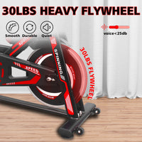 Indoor Exercise Bike Cycling Bike With Comfortable Seat Cushion Black Red Black Red Steel