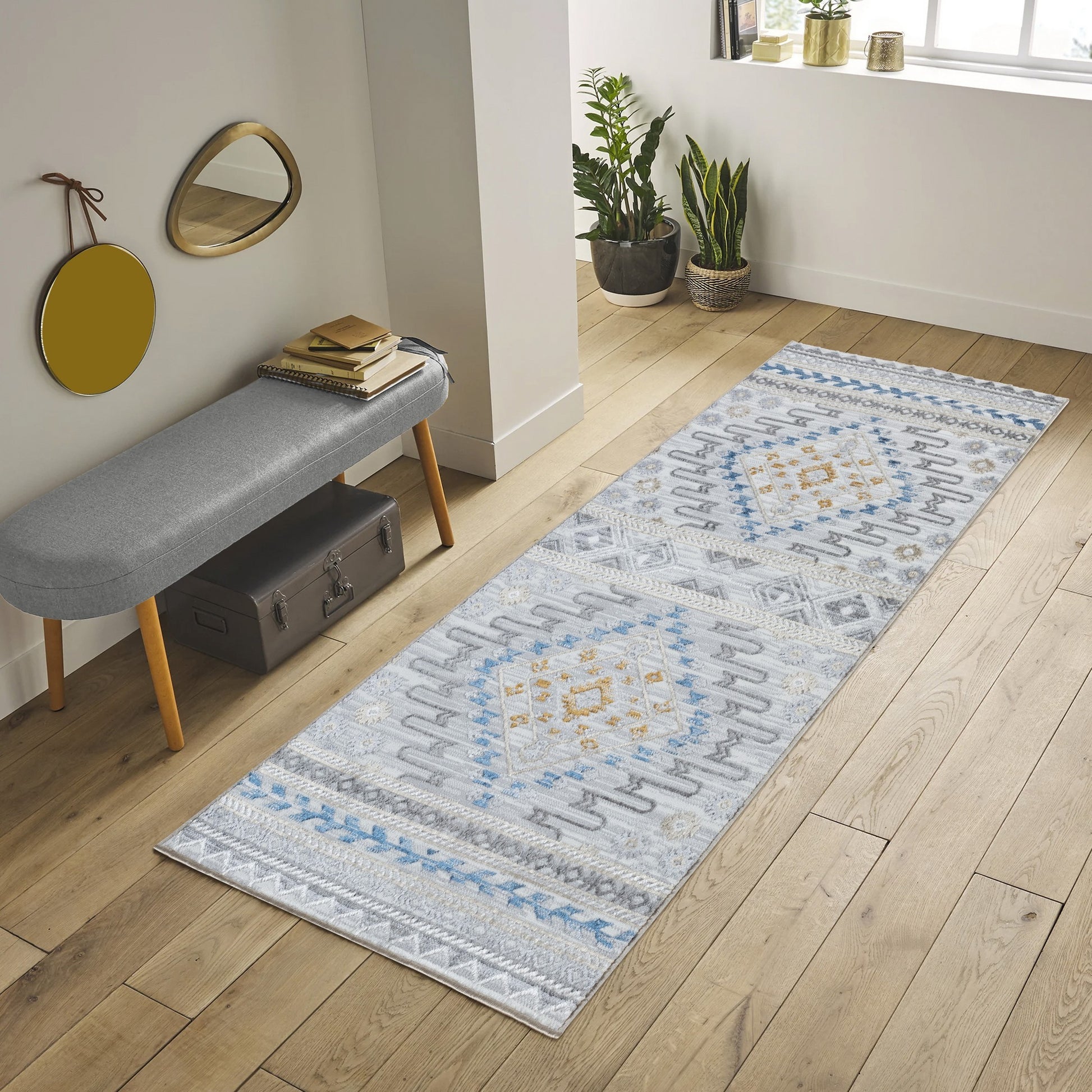 Legacy Gc Cam8001 Multi 5 Ft. 3 In. X 7 Ft. Area Rug White Polyester