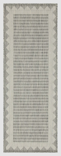 Sunshine Gc Har2015 Silver 7 Ft. 10 In. X 10 Ft. 3 In. Indoor Outdoor Area Rug Silver Polyester Polypropylene