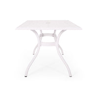 Phoenix Rectangle Table White Aluminium