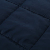 205T Cotton 20Lbs Weighted Blanket Navy Blue Cotton