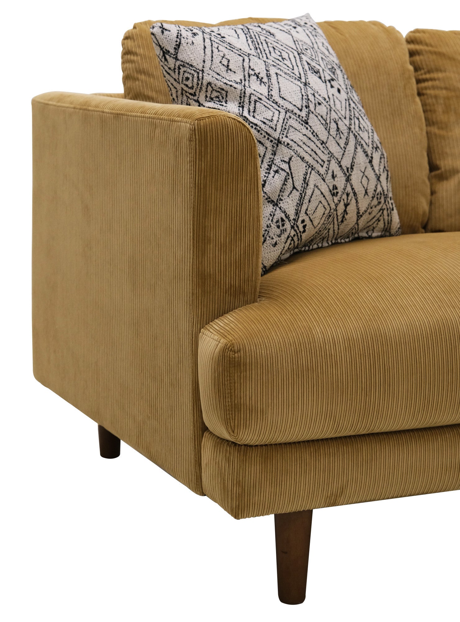 Jurie Yellow Loveseat Yellow Foam Engineered Wood