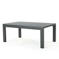 Cape Coral Kd Table Grey Dark Grey Aluminum