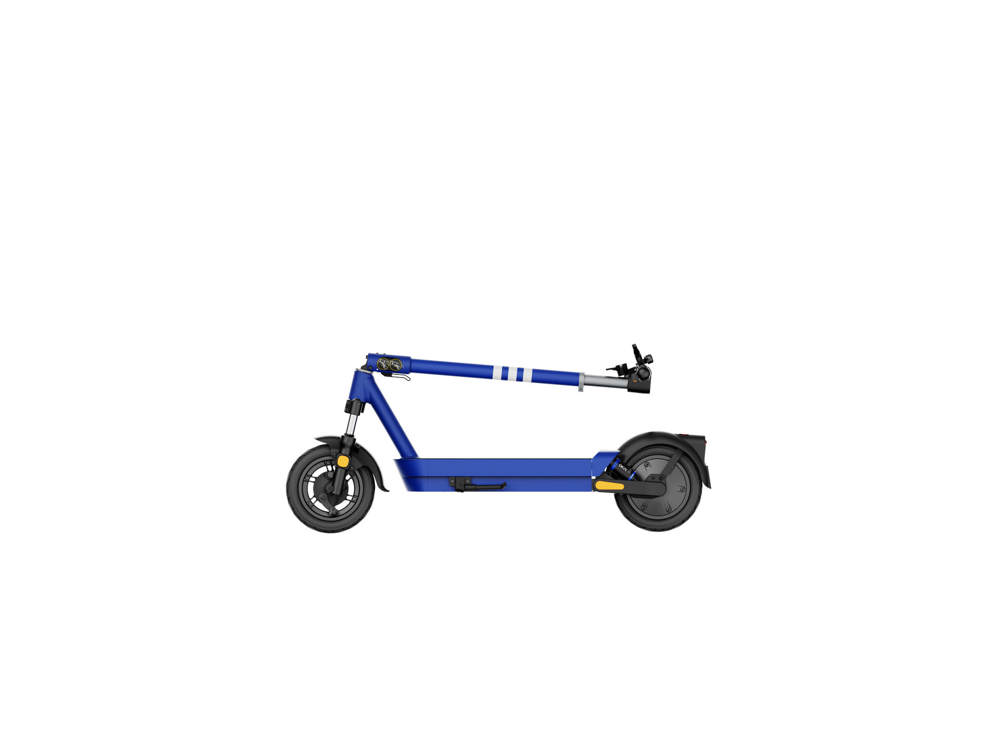 Dual Suspension Electric Scooter W 43.5 Miles Max Operating Range & 24 Mph Max Speed Blue Blue Aluminum