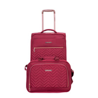 4 Piece Set 16 20 24 28 ,Softshell Suitcase Spinner Wheels Terylene Luggage Sets Carry On Suitcase Luggage Lightweight Durable Suitcasewine Red Wine Red Polyester