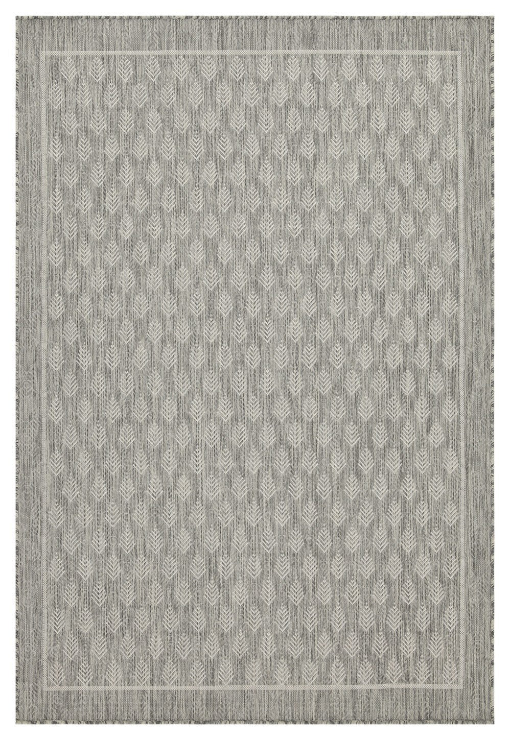 Sunshine Gc Har2009 Silver 7 Ft. 10 In. X 10 Ft. 3 In. Indoor Outdoor Area Rug Silver Polyester Polypropylene